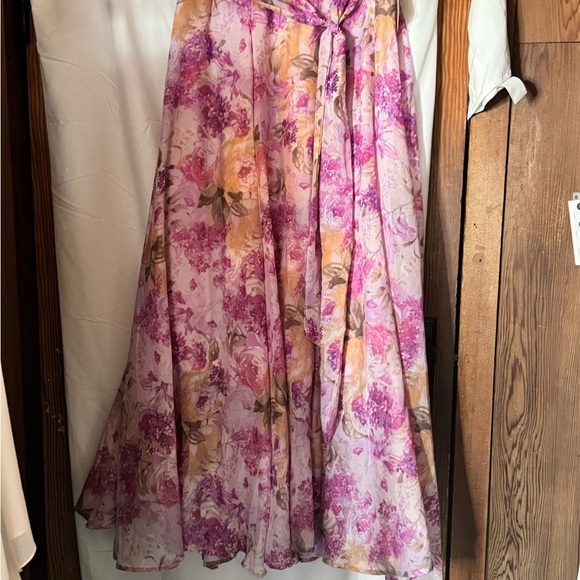 NWT Multi Floral Maxi Skirt Pink Purple – Size M - Picture 1 of 7